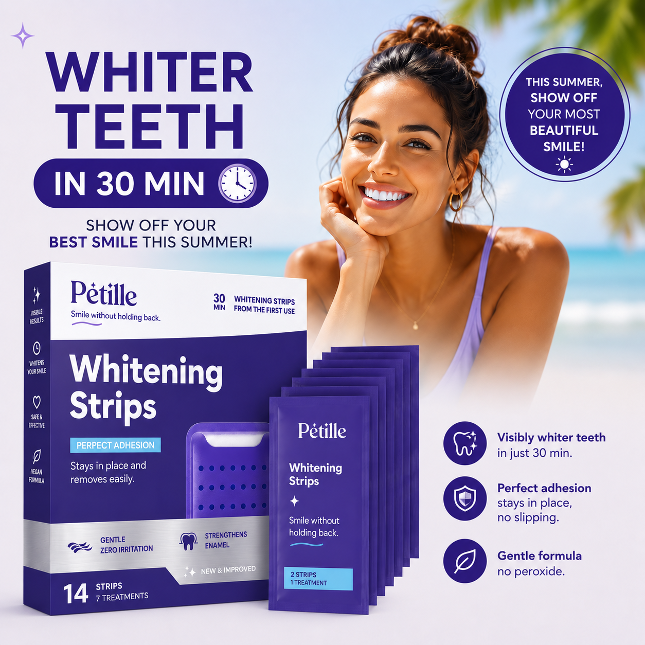 Pétille Strips — Whiter Teeth in 30 Minutes