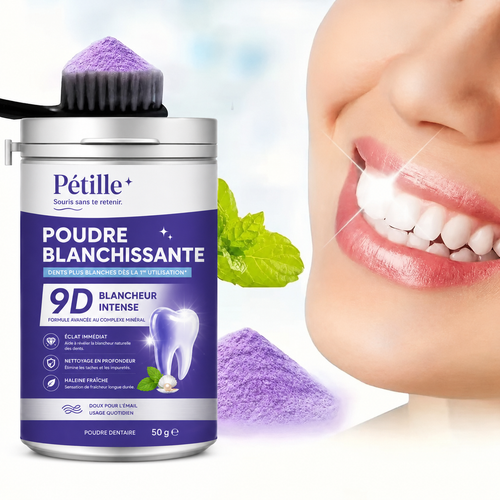 Pétille Powder — La Poudre Violette Virale qui Blanchit en 2 min/jour